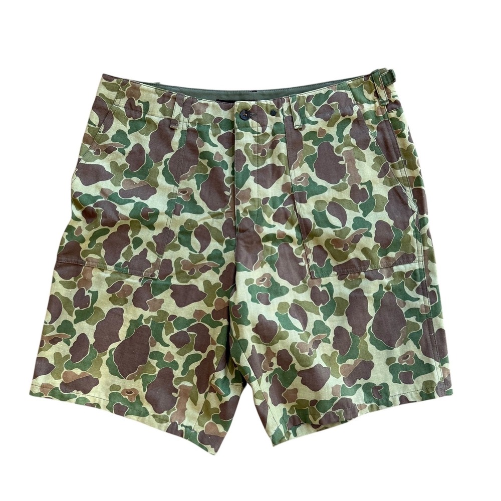 Rag & Bone Camouflage Cargo Shorts Mens Size 36 Cotton‎ Blend Casual Outdoor